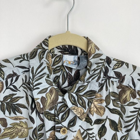 OP Sport Hawaiian Print Button Up Short Sleeve Shirt XXL - Picture 5 of 9